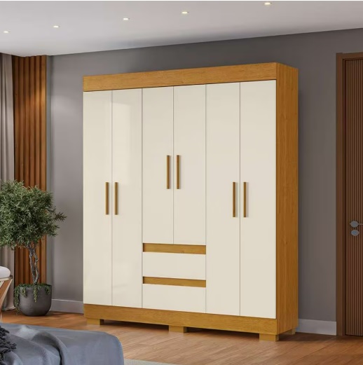 Roupeiro 6 Portas Maya 100% MDP - ACP