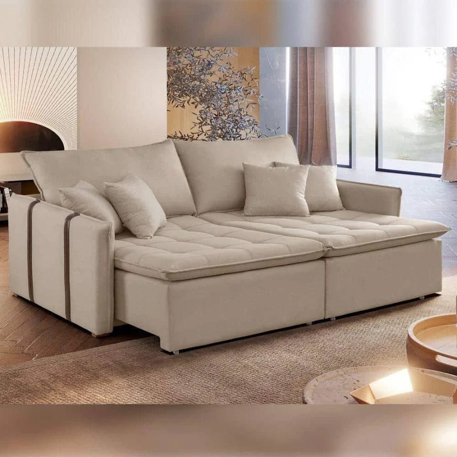 Sofa Cama Retratil E Reclinavel Detroit - Art Estofados