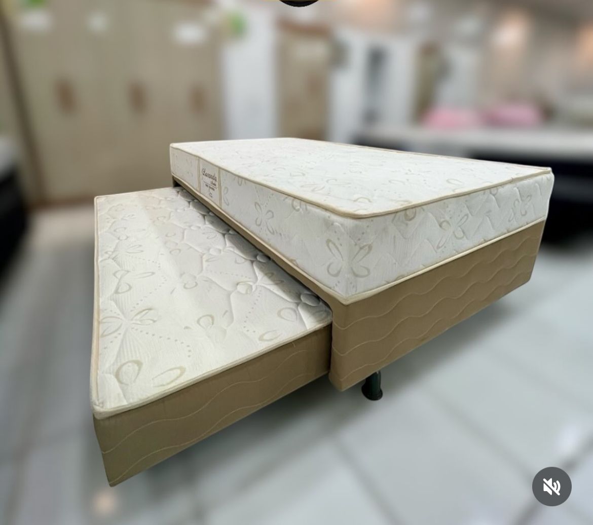 Bibox Lavanda Solteirão Molas Ensacadas com Auxiliar em Espuma 108x198x51 - Sleep