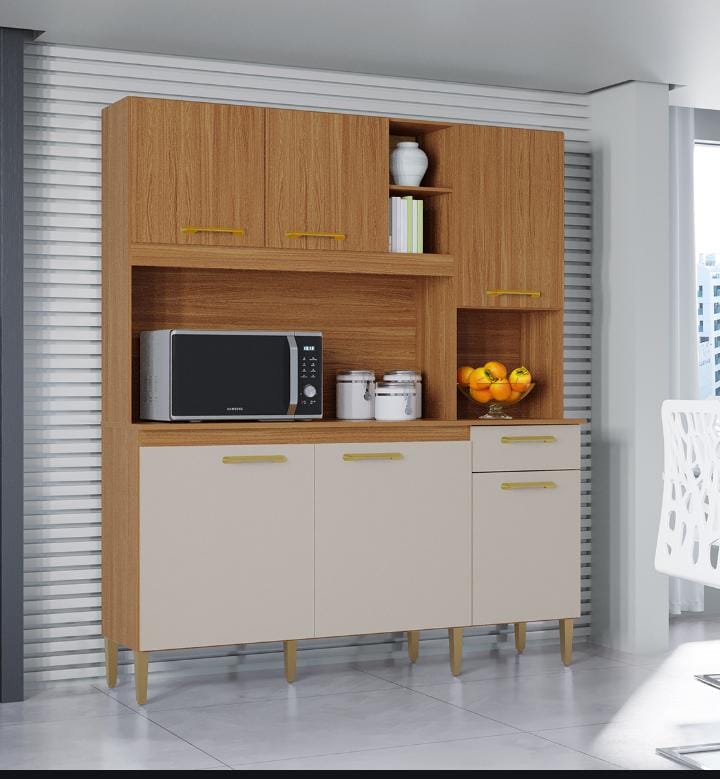 Kit de Cozinha Barbara Cinamomo Off White - Poquema